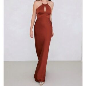 Park & Fifth Crawford Maxi Dress in Rust